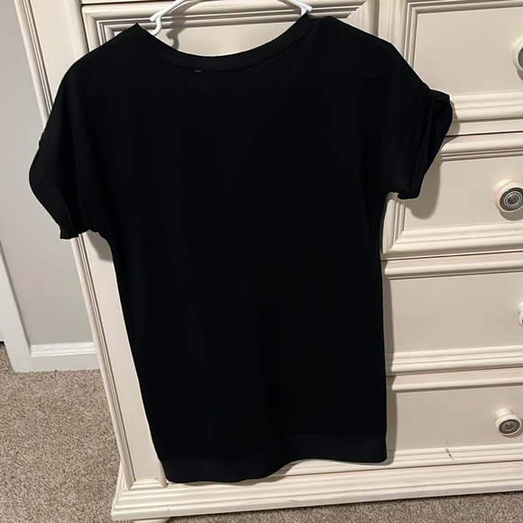 Black Asymmetrical Zipper Shirt Dress - Picture 2 of 3